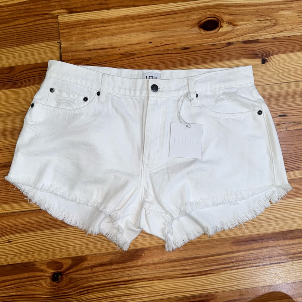 White Pistola Denim Shorts